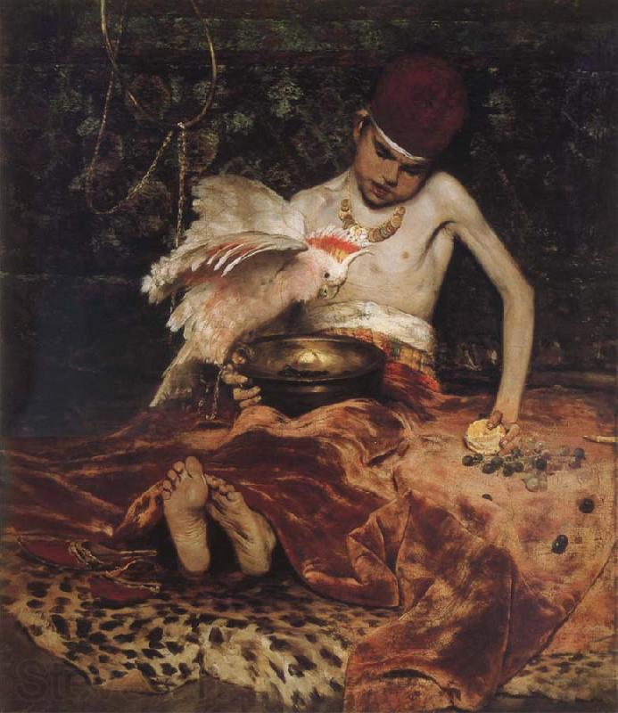 William Merritt Chase Sudden intrusion France oil painting art